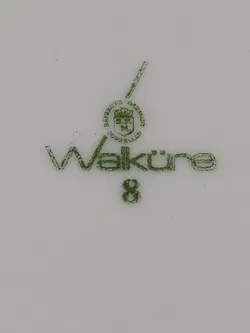 S.P.M. WALKÜRE Vintage Aschenbecher. Porzellan. Grün - Bild 5