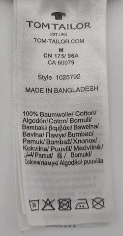 Tom Tailor Damen T-Shirt grün mit Muster - Gr. M  - Bild 6