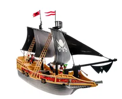 Playmobil Piratenschiff Nr. 6678 | mit Floß | 9 Figuren | 3 Kanonen | Ankerfunktion - Bild 6