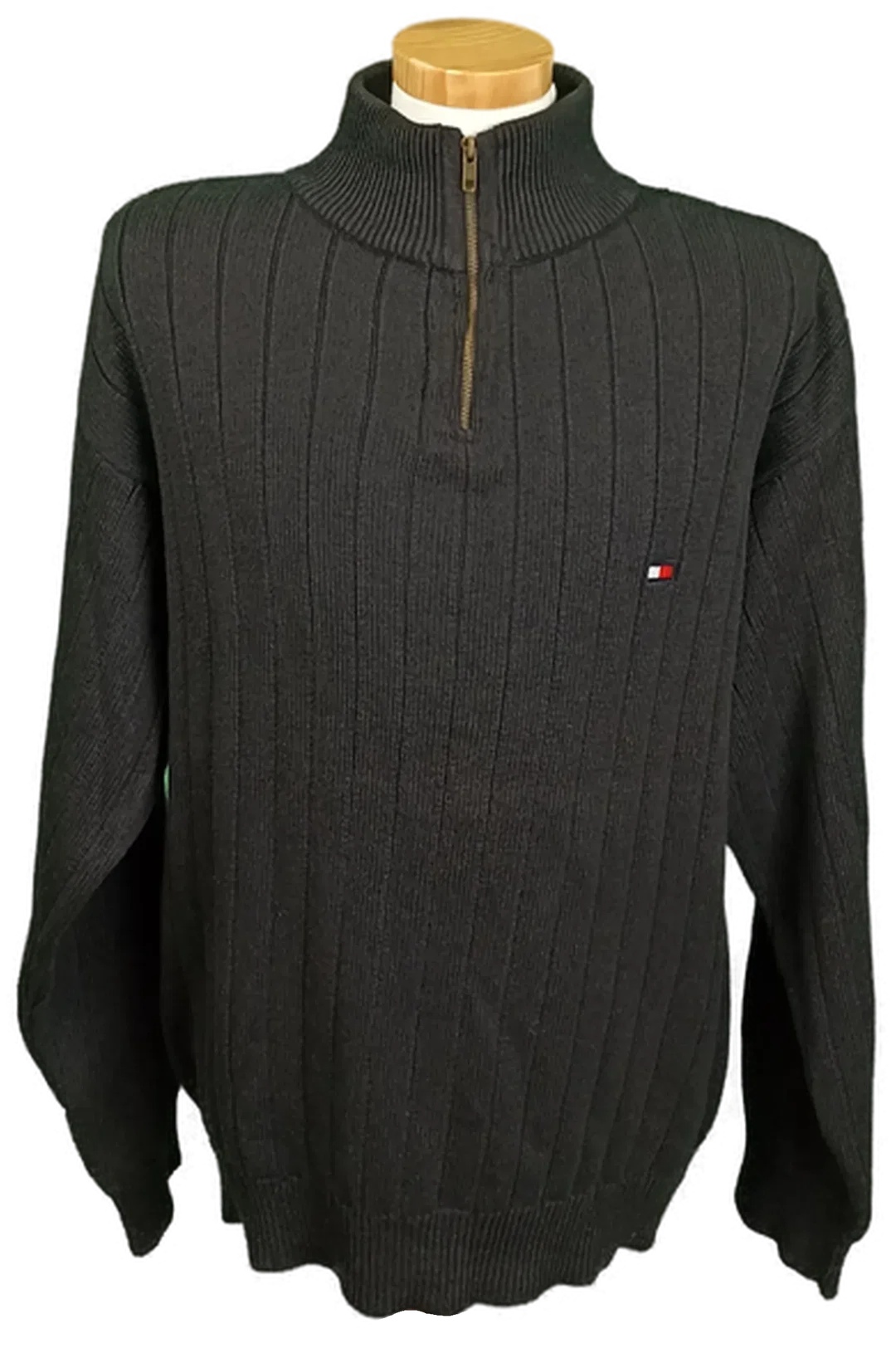 Tommy Hilfiger Herrenpullover schwarz Gr. L – Bild 1