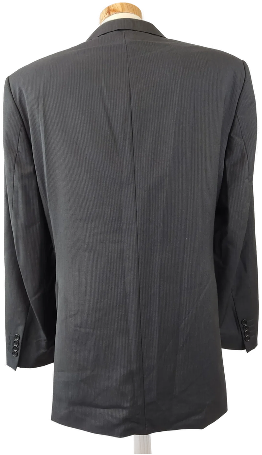 DON GIL Herrenanzug 2-teilig schwarz gestreift - L - Hose - 54 – Bild 3