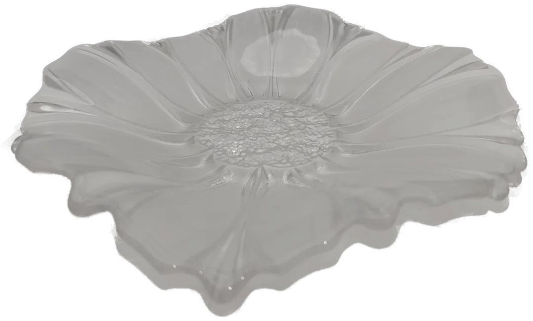 Kristall-Servierplatte Mikasa Transparent | Sunflower Frost - Bild 1