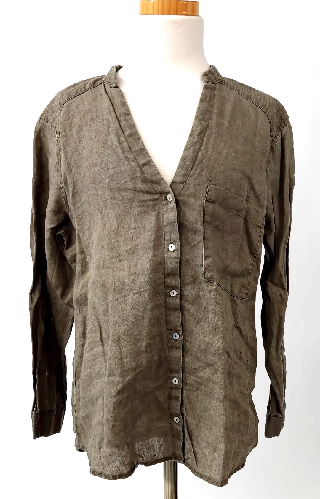 Zara Basic Damenbluse braun - Gr. XS/34 - Bild 1