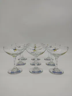 9 Vintage Babycham Champagnergläser - Bild 3
