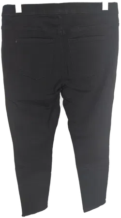 H&M Damen Stretch Jeans mit Gummizugbund, schwarz, Größe 44 - Bild 2