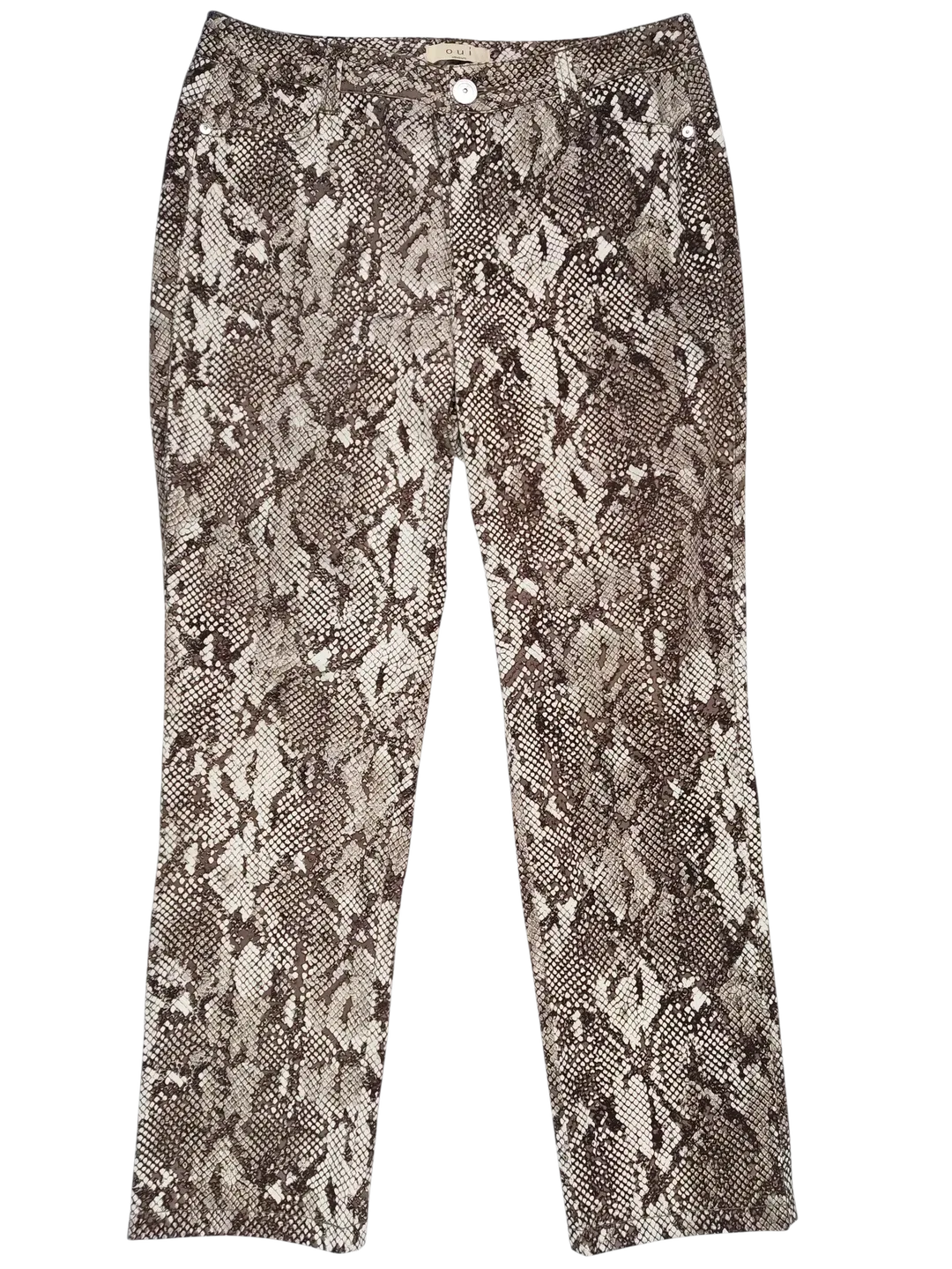 Oui Damen Hose, animalprint - Gr. 40/L - Bild 1