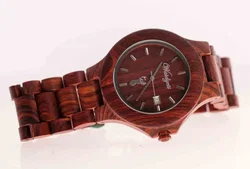 Uhr Waidzeit Gams Platzhirsch Holz-Armbanduhr Walnuß – Vorschau 3