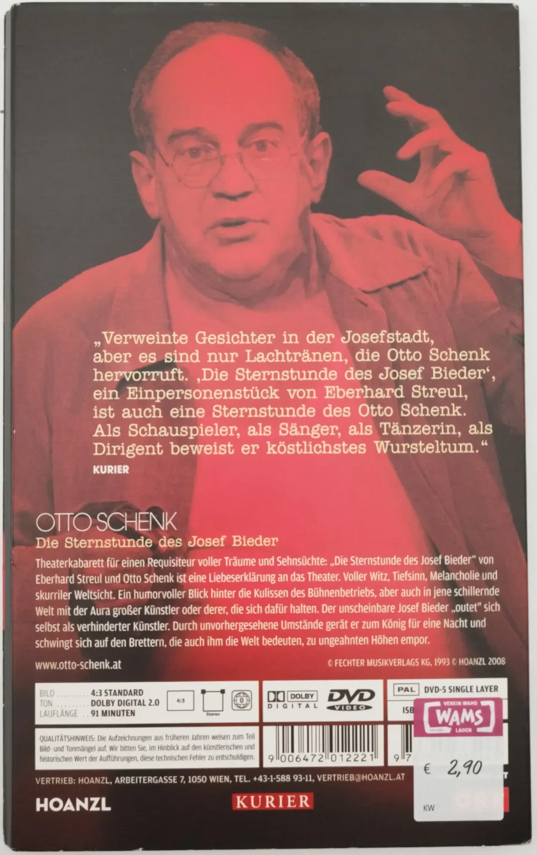 Otto Schenk, Die Sternstunde des Josef Bieder - DVD und kleines Editorial – Bild 3