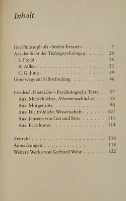 Friedrich Nietzsche als Tiefenpsychologe - Gerhard Wehr - Bild 3