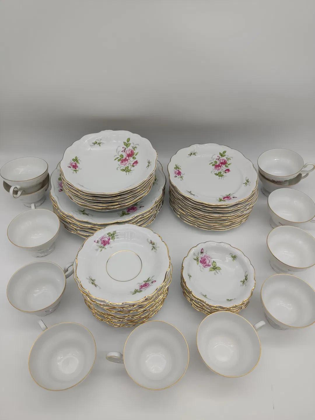 Johhann Haviland Pompadour Moosrose bestehend aus 78 teilen - Bild 4