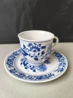 Domestic, 2 Kaffeetassen, Zwiebelmuster  - Bild 3