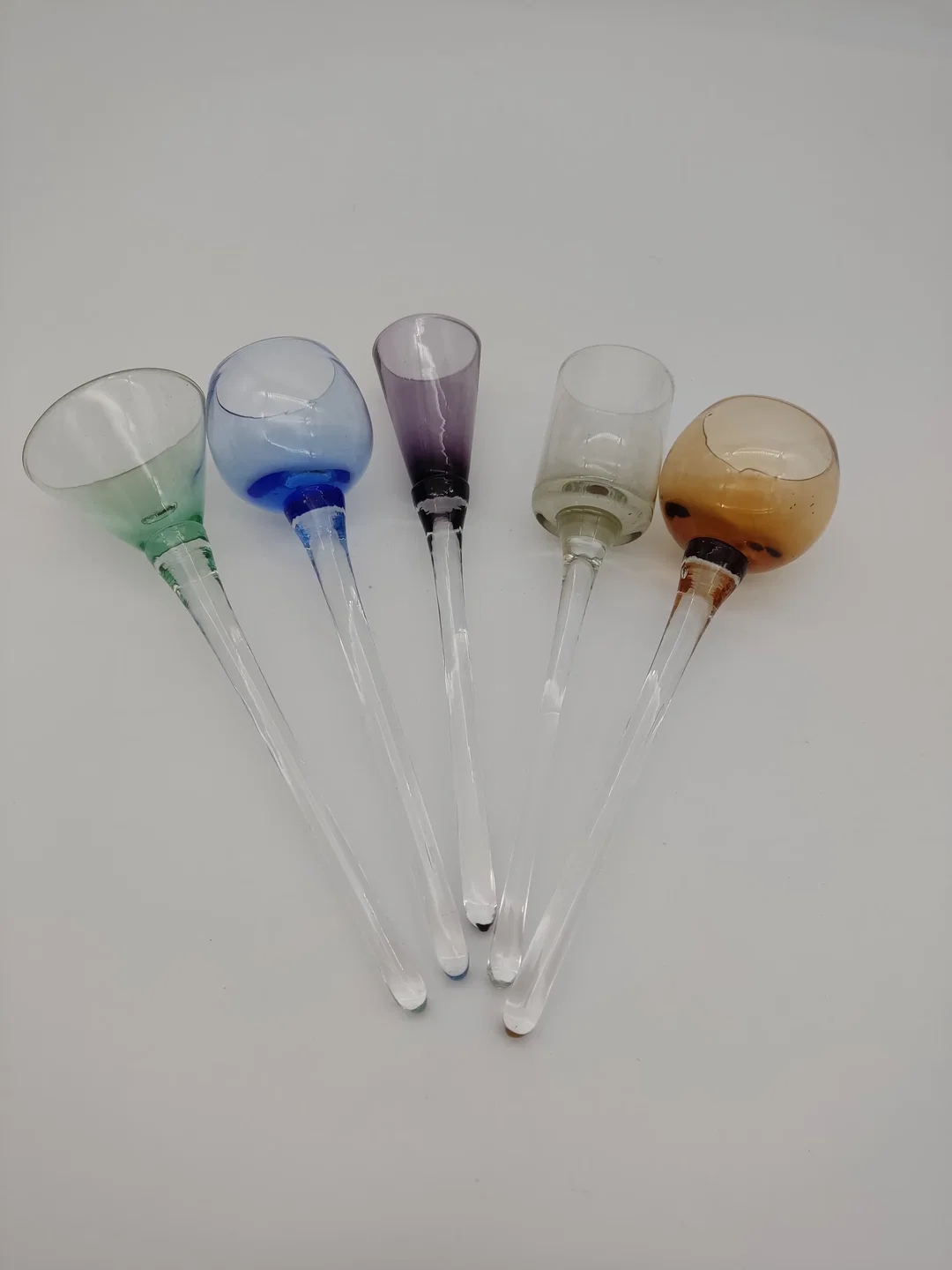 5 bunte Likör- Schnaps- Partygläser ohne Standfuß - Bild 1