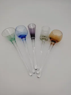 5 bunte Likör- Schnaps- Partygläser ohne Standfuß - Bild 2