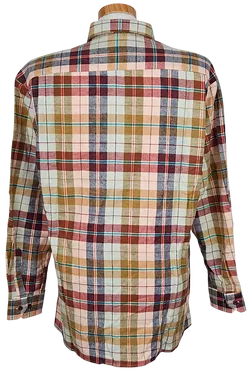 Piccini Vintage Herren Hemd, braun/grün - Gr. M  - Bild 2