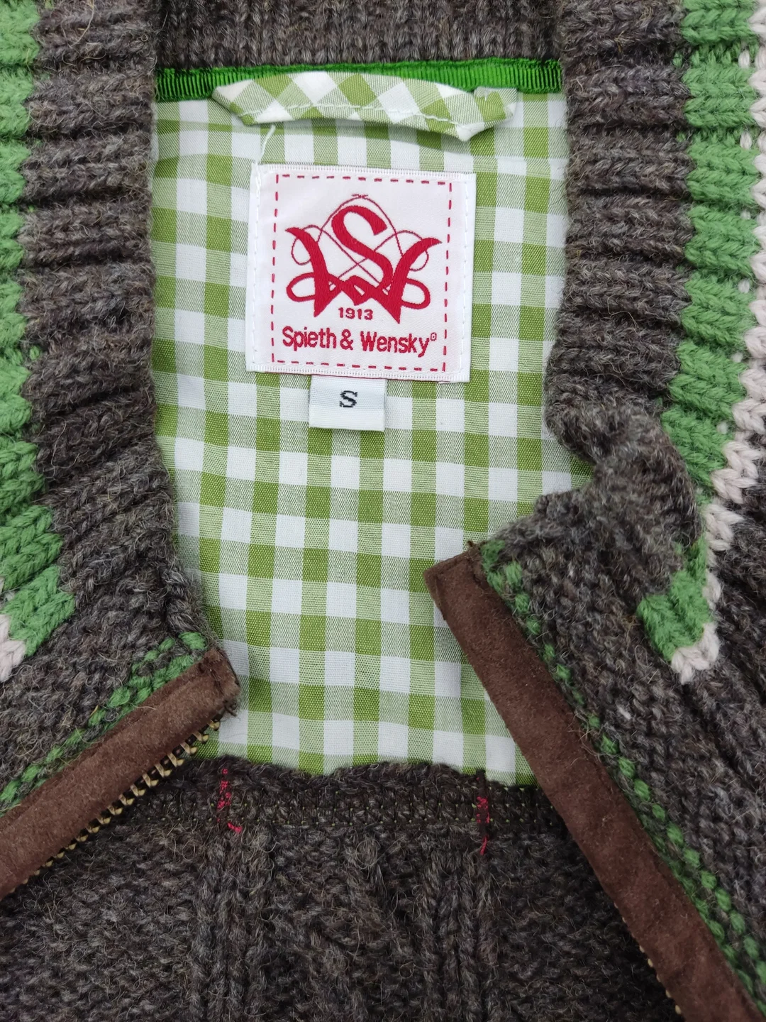 Spieth & Wensky Herren Strickjacke  mehrfarbig Gr. S – Bild 3
