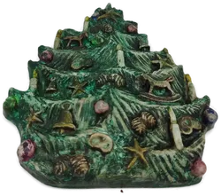 Vintage Weihnachtsdekoration aus Ton - Bild 1