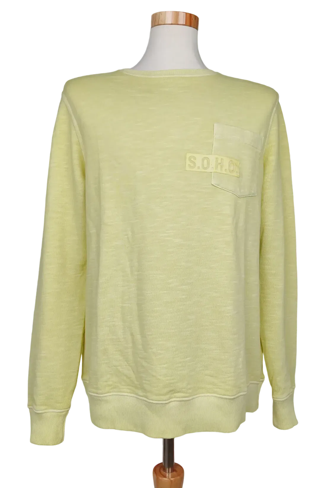 S.O.H.O New York Herren Pullover, gelb - Gr. XL  - Bild 4