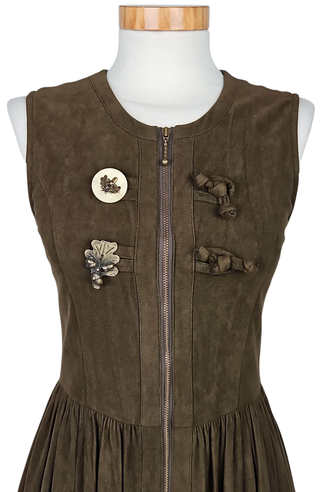 SPORTALM Damen Trachtenkleid (Dirndl), braun - Gr. 152/ S  – Bild 5