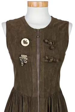 SPORTALM Damen Trachtenkleid (Dirndl), braun - Gr. 152/ S  - Bild 5