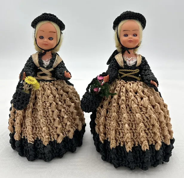 Vintage Trachtenpuppen - 2er Set - Bild 4