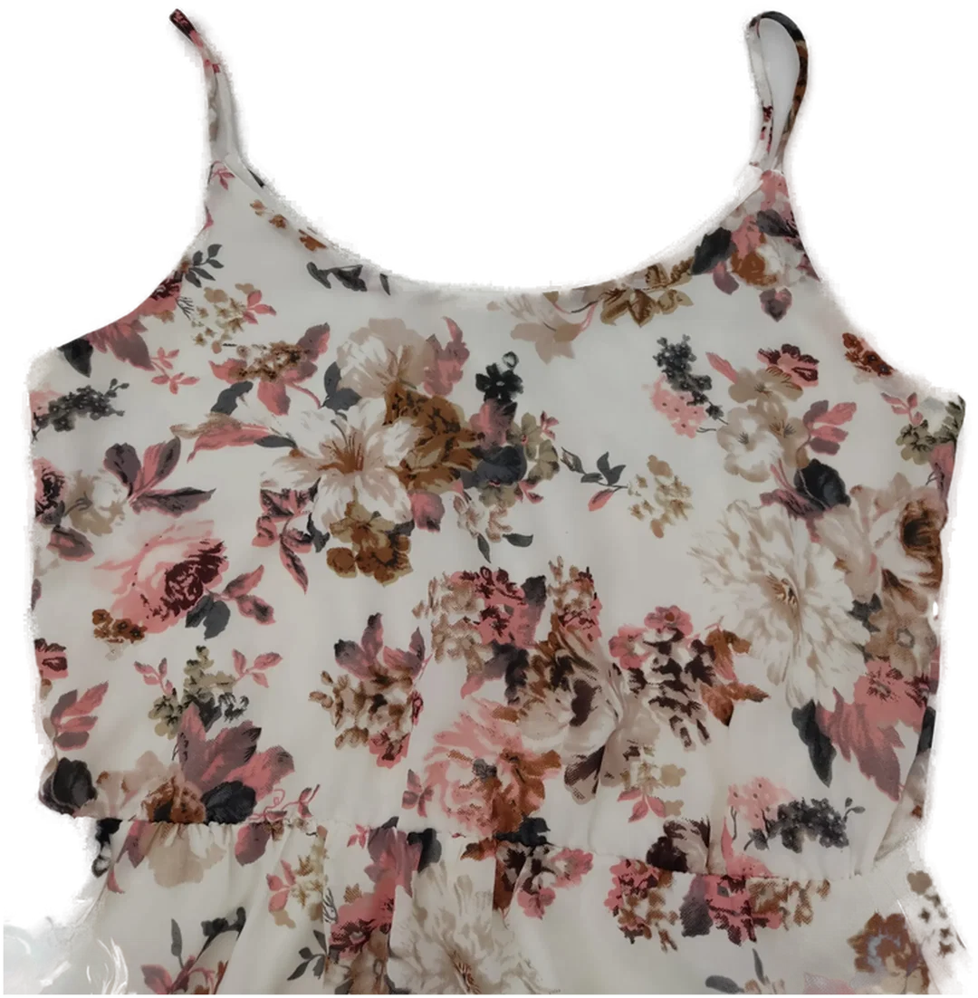 Only Damen Kleid beige/geblümt Gr. 36 – Bild 3