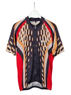 LÖFFLER Herren Rennrad Shirt, schwarz-rot-orange - Gr. L - Bild 1