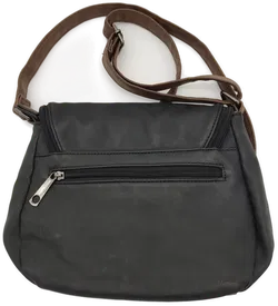 Canvas Damen Hand- Umhängetasche braun  - Bild 3