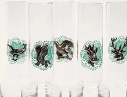 Schnapsgläser mit Alpendekor - Bild 2