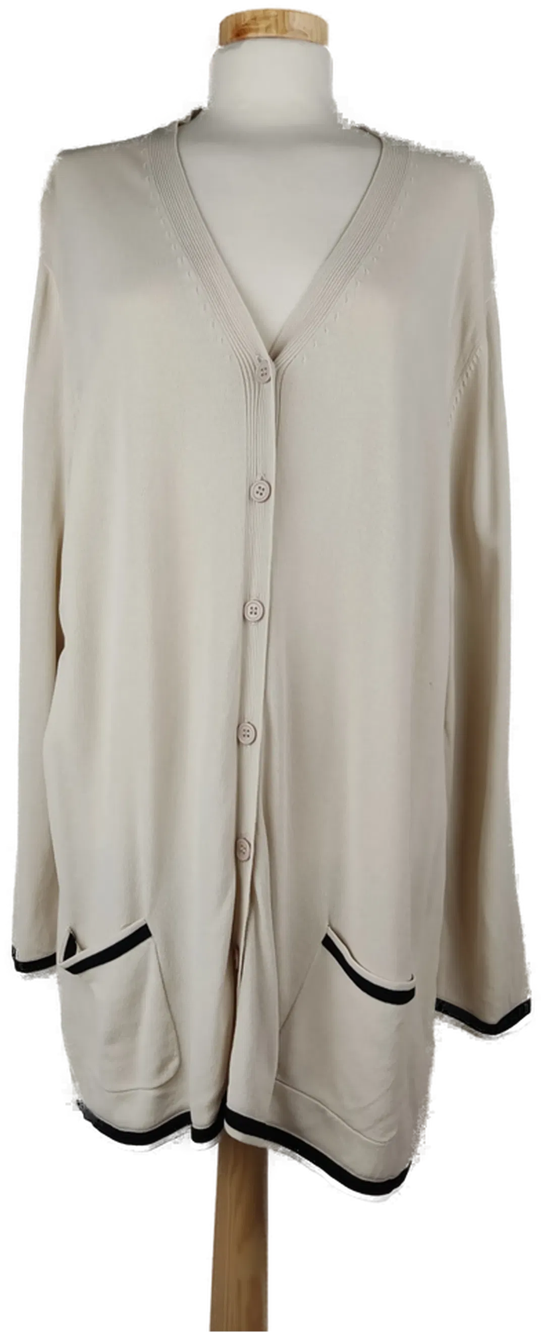  Y More Damen Weste beige mit schwarze Einfassunge - XL/42 - Bild 4