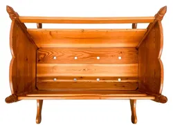 Vintage Wiege Baby Holz - Bild 4