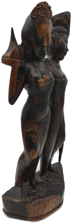 Hochzeitspaar-Figur Holz handgeschnitzt | Bali-Schatz - Bild 3