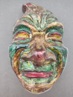 Kleine Metallmaske Wanddeko | Ethno-Charme - Bild 3