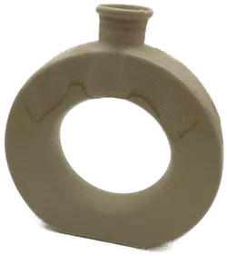 Runde Donut-Keramikvase  - Bild 1