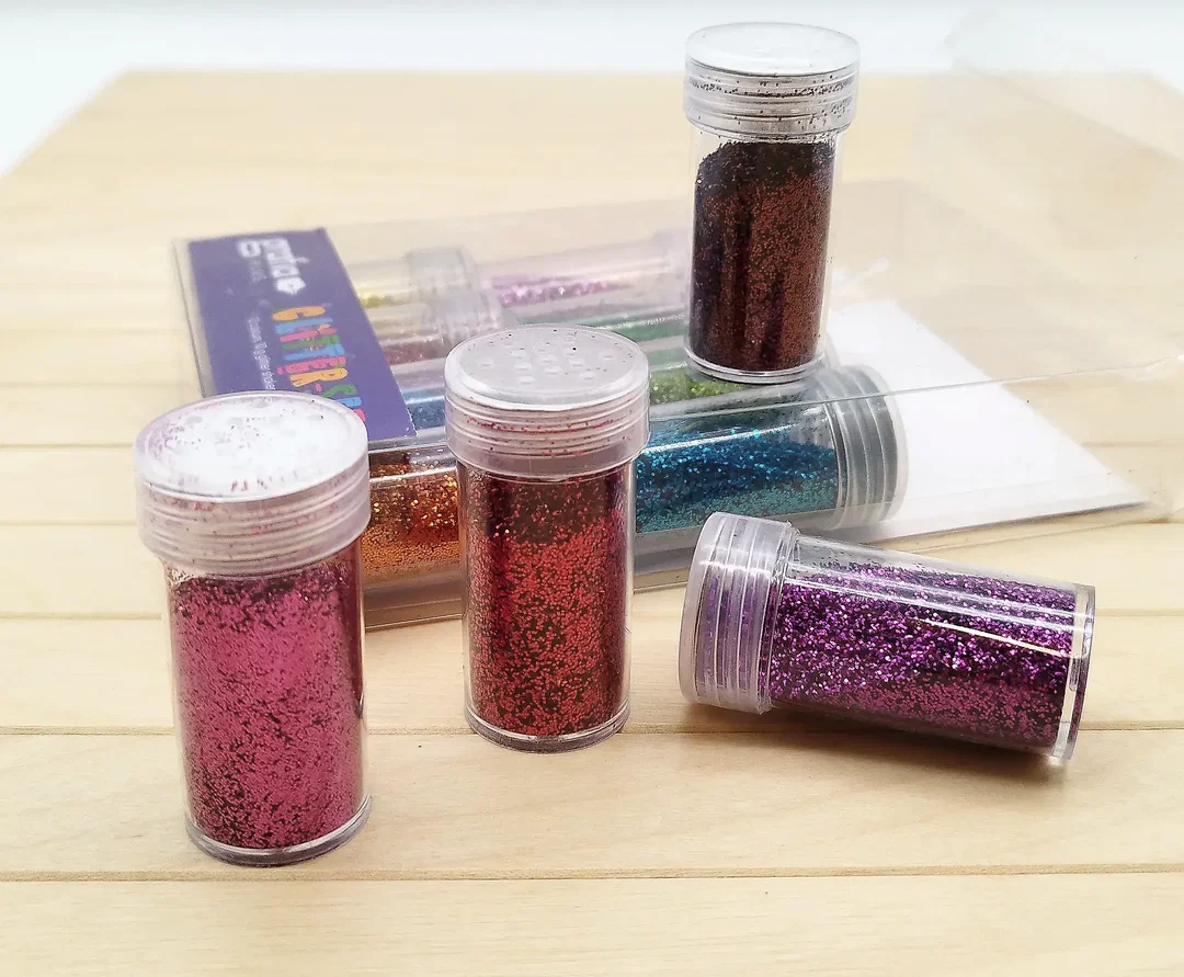 12-tlg. Bastelglitter Grafia Plus, | buntes Glitzerset - Bild 1