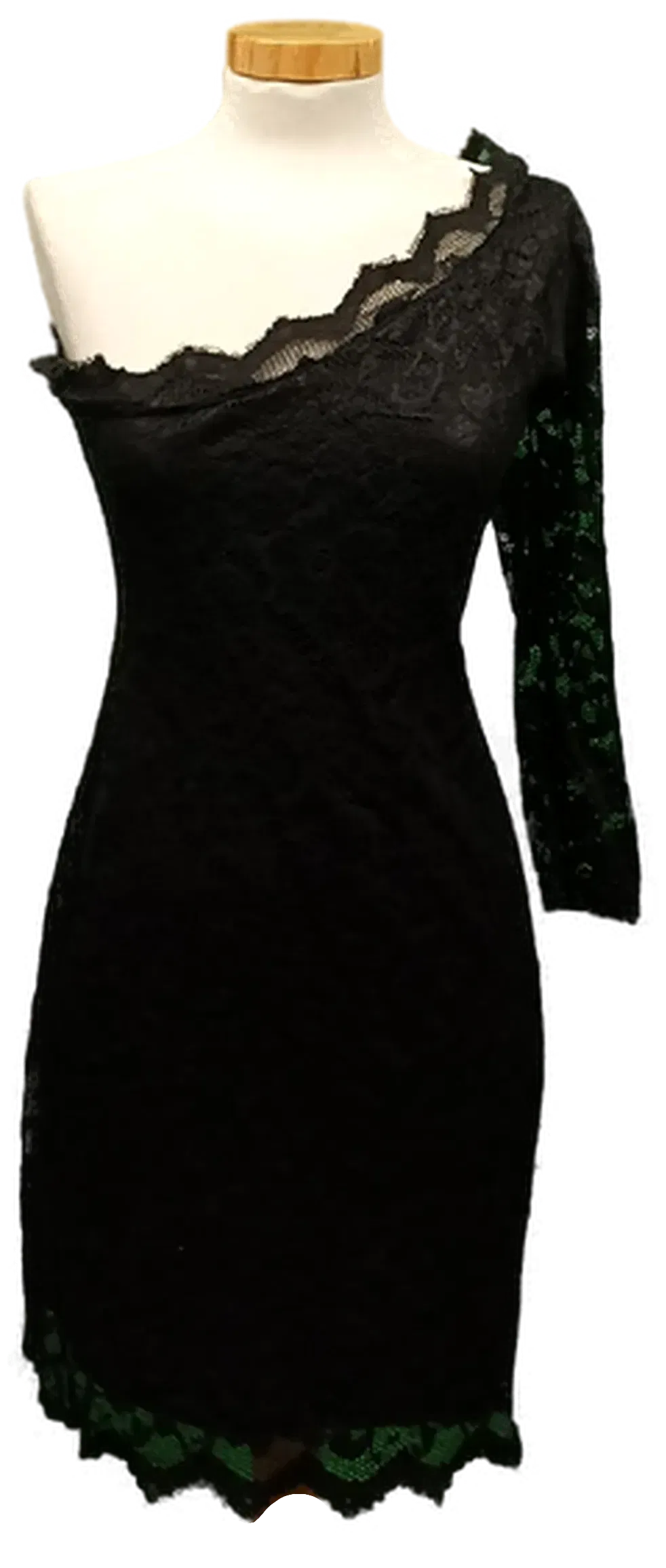 Miocelli Damen Spitzen-Midikleid schwarz Gr. 36 - Bild 1