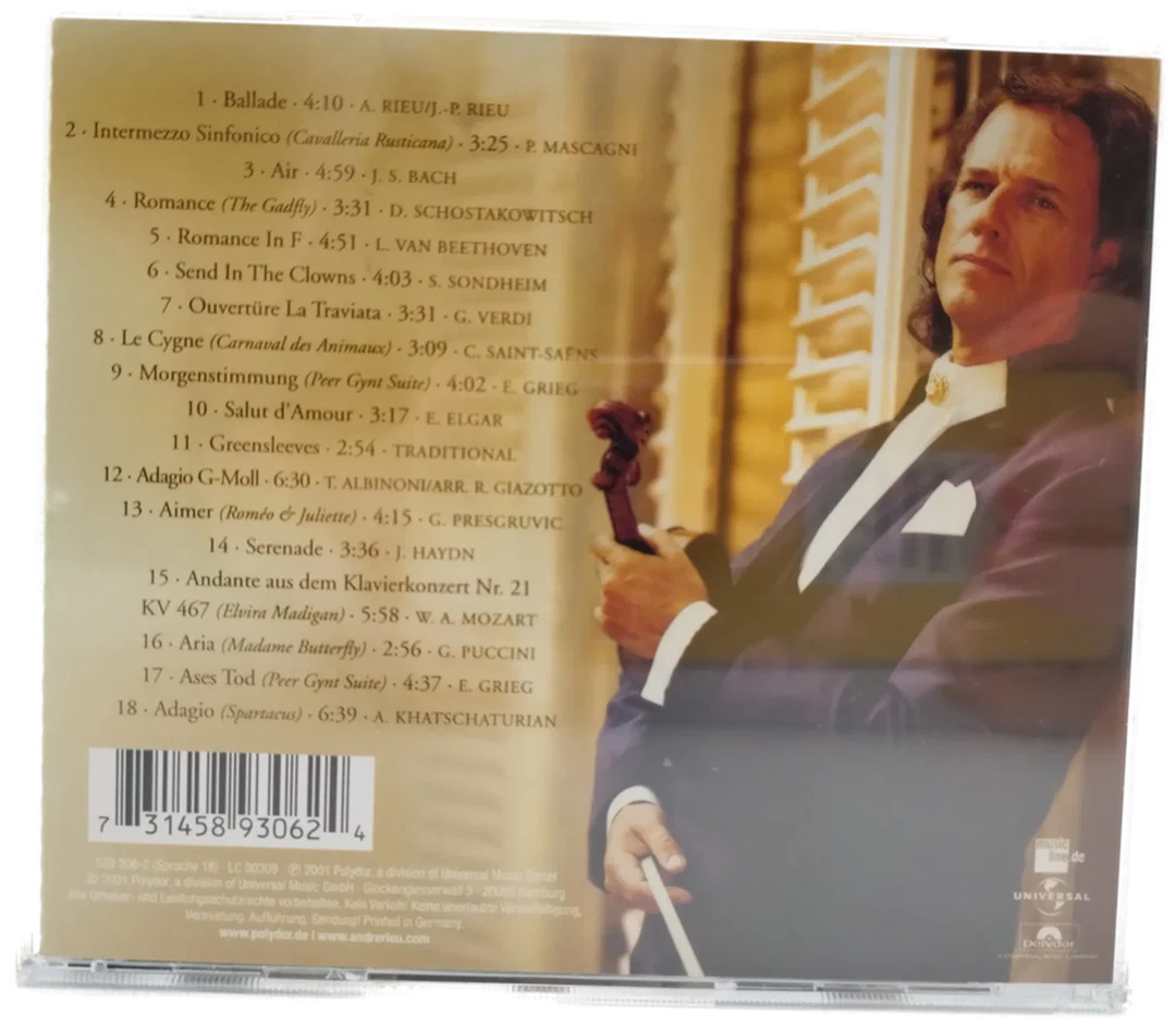 Andre Rieu, Musik zum Träumen - CD / 2001 – Bild 2