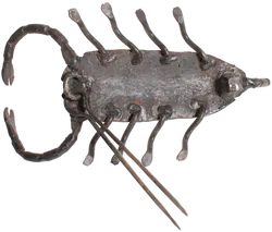 Handgeschmiedeter Skorpion aus Eisen | ca. 18 cm | Schmiedekunst Deko - Bild 2