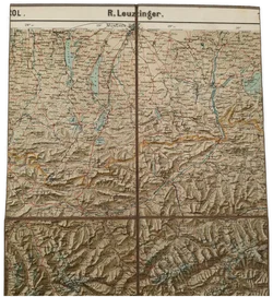 Historische Touristenkarte Tirols - R. Leuzinger / 1900-10 - Bild 3