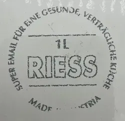 Riess - Emaille Dichtungsdose 1Liter - Bild 6