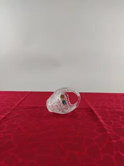 Bleikristall-Schale mit Henkel  - Bild 3