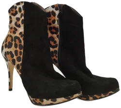 Stilvolle Damenstieflette Glööckler im Leopardenlook - Größe 42, Hochwertiges Kunstleder, Perfekt für Party & Alltag! - Bild 2