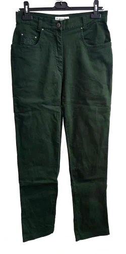 Hammerschmid Damen Trachtenjeans dunkelgrün - Gr. 40 – Vorschau 1