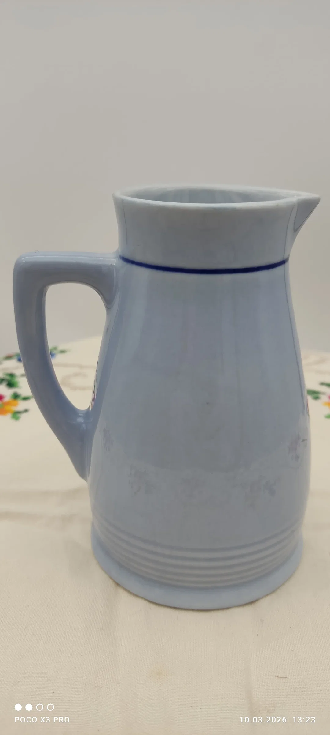 Lilien Porzellan Set, 1 Kanne + 4 Becher | Retro-Charme – Bild 7