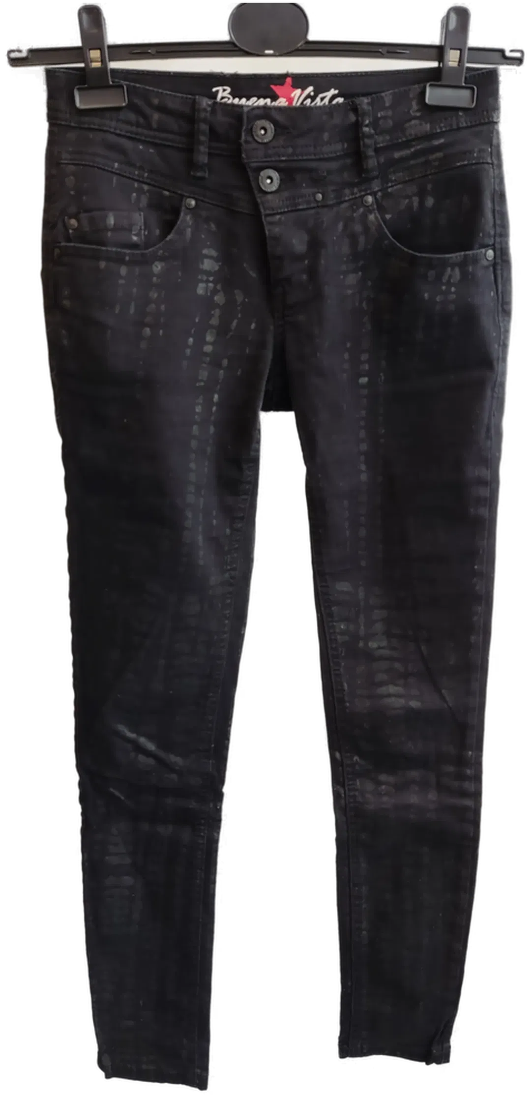 Buena Vista Damenjeans schwarz (Schlangenmuster) - Gr. W27  - Bild 1