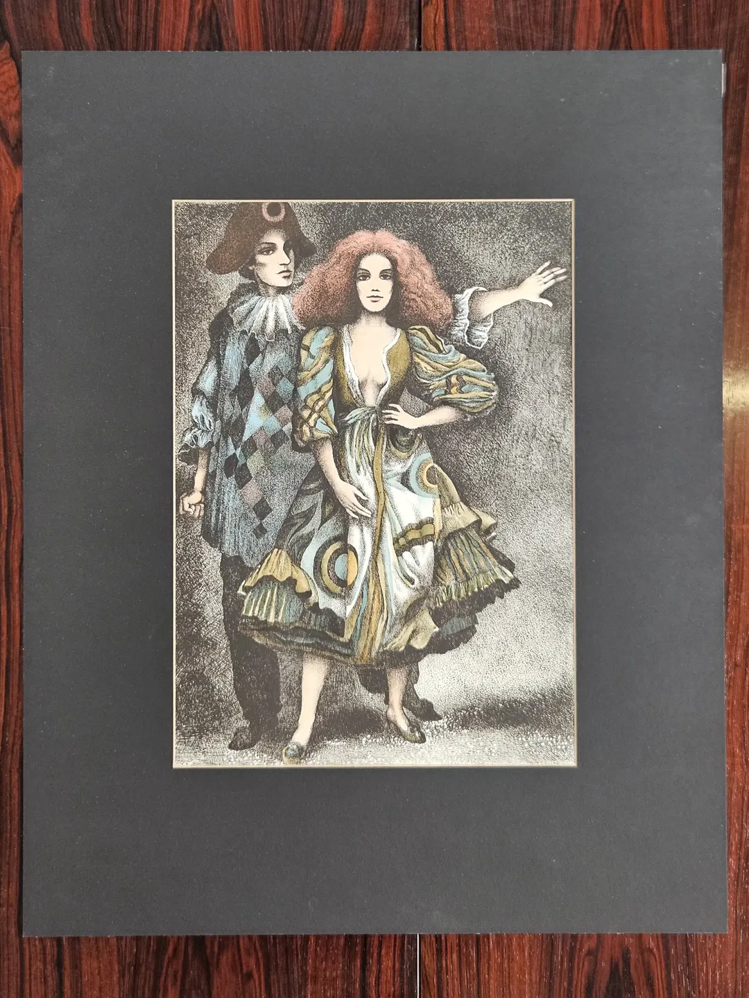 HELMUT KIES - Pierrot und Columbine - Lithogaphie  - Bild 4