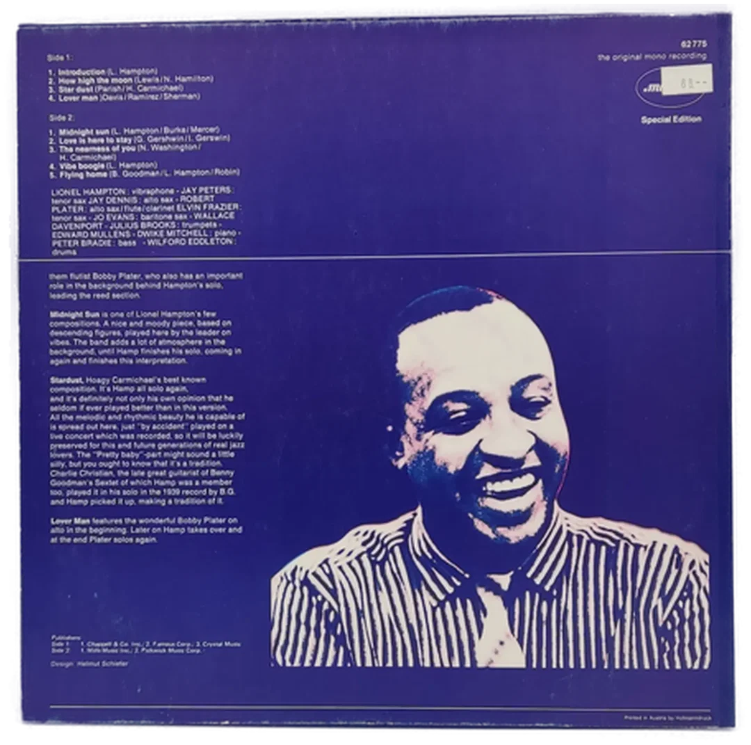LP Vinyl Lionel Hampton "Apollo Hall Concert 1954" – Bild 4