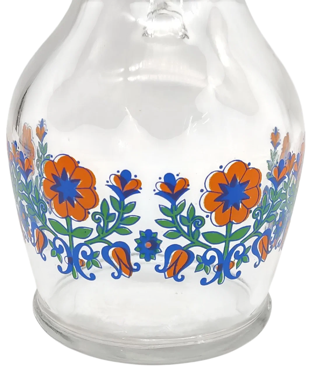 Glaskaraffe mit Blumen Muster - 1 Liter  – Bild 3