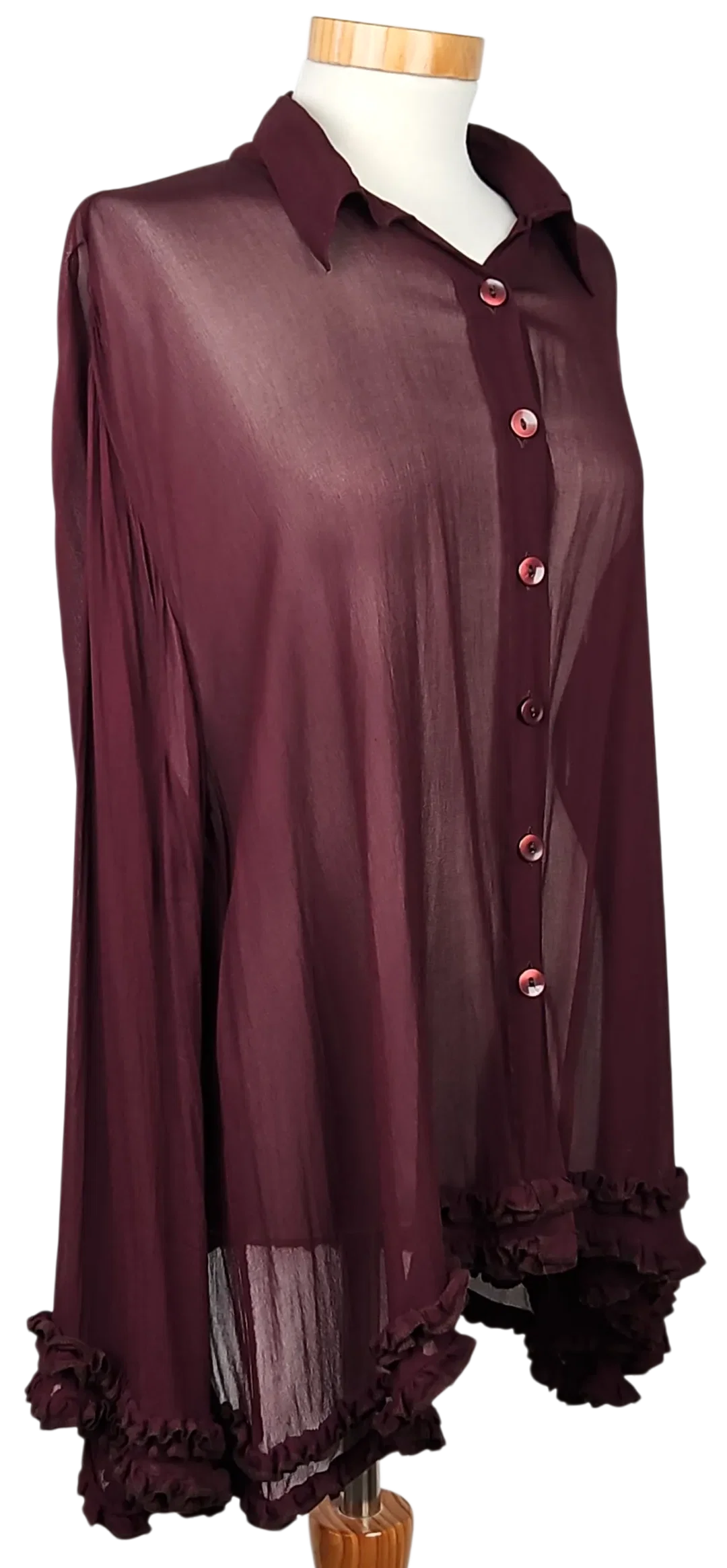 RIEGER VIENNA Damen Bluse, rot -Gr. XL  – Bild 2