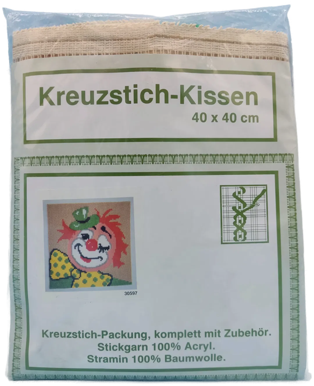 Kreuzstich-Kissen 40 x 40 cm - Bild 1