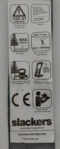 Slackers Slackline 15 Meter - Bild 5